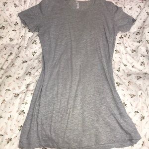 Gray cotton T-shirt Dress